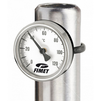 Kontaktowy termometr bimetaliczny. Sprężyna do mocowania na rurę TC-M 80 0-120 C /C2+NK+A+JS+QX+QL W