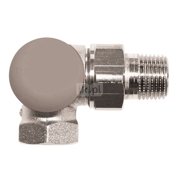 Zawór grzejnikowy termostatyczny HERZ TS-90-E 3-osiowy ab, połączenie 3/8'' (niklowanie)