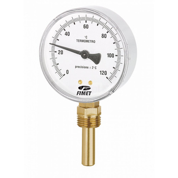 Bimetaliczny termometr z tuleją zanurzeniową G1/2 TBR-80 14 50 0-120 st.C G1/2B /NK+QISP +VE+ORT+VE+G+JS+LF