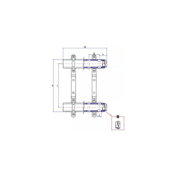 Rozdzielacz ogrzewania RUMET 70A 5 obwodowy