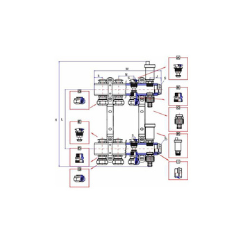 Rozdzielacz ogrzewania RUMET 71K 3 obwodowy