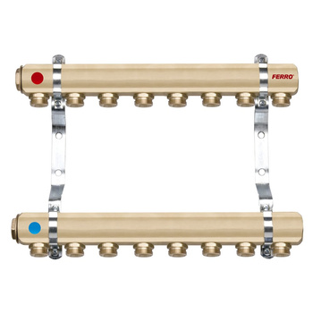 Rozdzielacz 1" 5-drogowy z nyplami