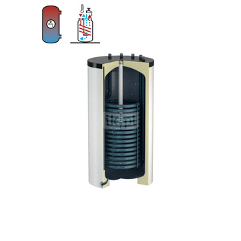 Podgrzewacz FLAMCO MEIBES z wężownicą, 160 l, Spiralny, Powlekanie, 10 / 16