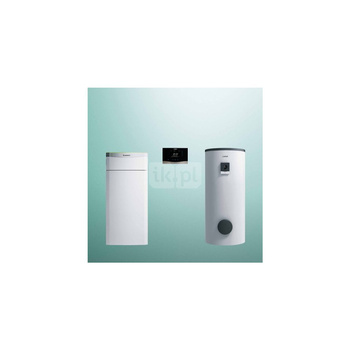 Pakiet systemowy OZE - Pompa ciepła gruntowa solanka-woda VAILLANT VWF 197/4 flexoTHERM 19.6 kW 400 V + Regulator sensoCOMFORT VRC 720 + Zasobnik c.w.u. VIH RW400/3BR + Moduł komunikacji internetowej VR 940f