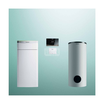 Pakiet systemowy OZE - Pompa ciepła VAILLANT VWF 117/4 flexoTHERM gruntowa solanka-woda 8.8kW 400V + Regulator sensoCOMFORT VRC 720 + Zasobnik c.w.u. VIH RW300/3BR