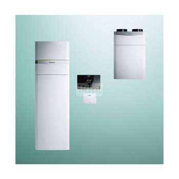 Pakiet systemowy OZE - Pompa ciepła VAILLANT VWF 58/4 flexoCOMPACT gruntowa solanka-woda 11.2kW 400V + Rekuperator recoVAIR VAR 360/4 + Regulator sensoCOMFORT VRC 720 + Moduł kaskadowy VR 32/3 + Moduł chłodzenia pasywnego VWZ NC 11/4