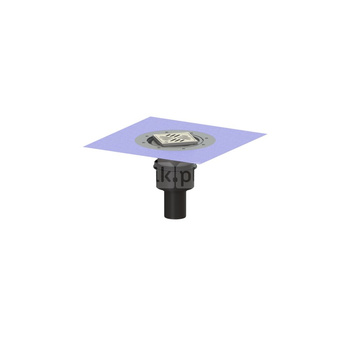 Wpust Ecoguss, DN70, odpł. pionowy, z nasadką Variofix i kratką szczel/ramą nierdz. 120x120