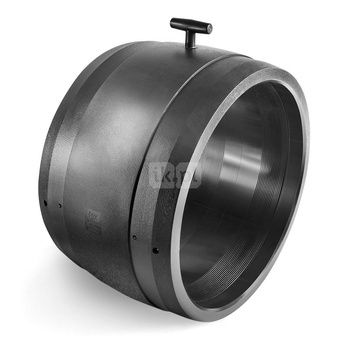 Mufa elektrooporowa FOX SDR 11 do gazu, PE (stan surowy) / PE (stan surowy) (czarny), 560 mm x 560 mm (mze x mze), do kanalizacji do rur PE