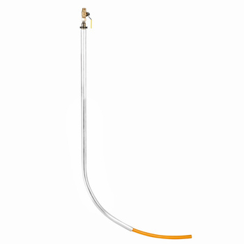 Przyłącze gazu polietylenowe, PE25 x kurek sferyczny DN15, L=700xH=1500, łuk, z klipsami-wersja PSG Warszawa