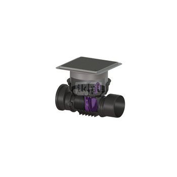 Zawór zwrotny (zasuwa burzowa) Staufix DN 200 z 1 klapką z tworzywa z pokrywa czarną