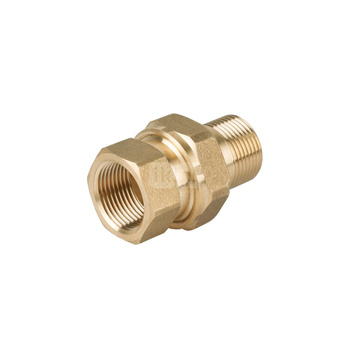 Śrubunek wzmocniony prosty stożek PERFEXIM PHA-301, mosiądz, 1 x 1 (GW x GZ), PN16 bar
