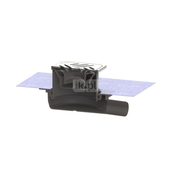 Wpust Ultraflat 79 DN 40 z nasadką z rusztem szczelinowym 