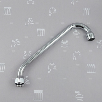 WYLEWKA F FI16/L=200 MM Z NAPOWIETRZACZEM STRUMIENIA CHROM (BAT. STANDARD PO 2020R.)