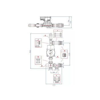 Grupa pompowa RUMET WE40 VTA322 Kvs 1,6