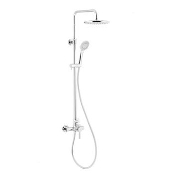 DESZCZOWNIA MOZA Z BATERIĄ NATRYSKOWĄ ŚCIENNĄ, CHROM