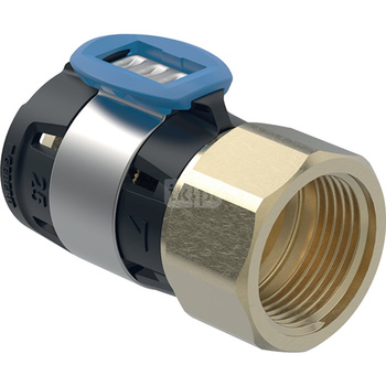 Złączka przejściowa  GEBERIT FlowFit, brąz krzemowy bezołowiowy, 3/8'' x 20 mm (GW x łącznik zaprasowywany)