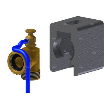 Trójnik przyłączeniowy z odpowietrznikiem GW¾"XGZ½"