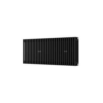 Grzejnik żeberkowy INSTAL-PROJEKT TUBUS 4, podłączenie boczne/500 568 x 1168 mm, kolor czarny/black mat, moc 1995 W