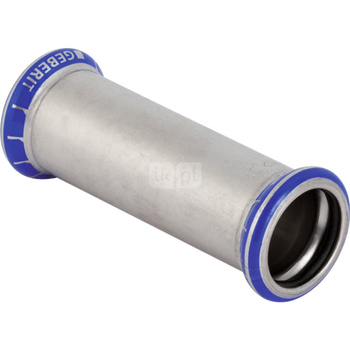 Mufa GEBERIT Mapress Edelstahl przesuwna, stal nierdzewna, 88.9 mm, DN 80 x 88.9 mm x DN 80 (mufa zaprasowywana x mufa zaprasowywana), (głębokość: 60 mm) z uszczelką