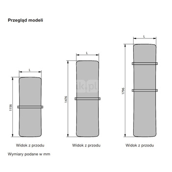 Grzejnik płytowy ZEHNDER Folio Belt wym. 1476 x 535 mm, kolor biały RAL9016, moc 447 W