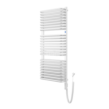 Grzejnik elektryczny (suszarka) INSTAL-PROJEKT STANDARD 3D ELECTRO, wym. 1173 (1278 z grzałką)/300 mm, kolor biały połysk, moc 600 W