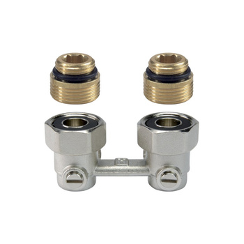 Zawór kątowy, podwójny z odcięciem, 1/2", (minimalne zamówienie 10 szt.)