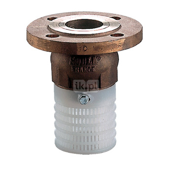 Kosz ssawny kołnierzowy, zamknięcie grzybkowe wspomagane sprężyną, typ 302Z, DN 65, PN16