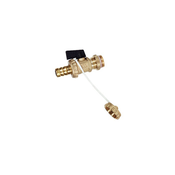 Zawór spustowy solarny KFE- 1/2, przyłącze węża, nakrętka, do 160˚C KFE SOLAR BALL VALVE DN 1/2"