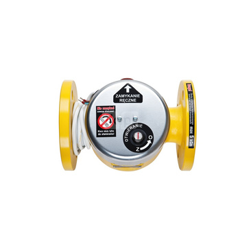 Zawór elektromagnetyczny klapowy, kołnierz DN80, MAG-3