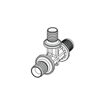 Trójnik TECE flex redukcja 90' PPSU 16 mm x 20 mm x 16 mm (końcówka wtykowa x końcówka wtykowa x końcówka wtykowa)