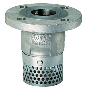 Kosz ssawny kołnierzowy, zamknięcie grzybkowe wspomagane sprężyną, typ 302X, DN 80, PN16