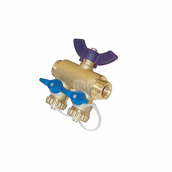 Grupa napełniająca do instalacji solarnych/ instalacji grup pomp itp. 1"GZ, uszczelnienie płaskie QUICK FILL DN15 THREAD 3/4"EC CONNE CT 3/4"EC