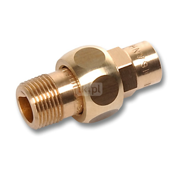 Śrubunek SANHA 4331G trzyczęściowy, brąz, 54 mm x 2'' (lut wewnętrzny x GZ)