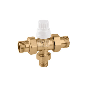 Trójdrożny zawór strefowywspółpracujący z siłownikami termoelektrycznymi serii 6563, 6561, 6562 i 6564 1" 3,7