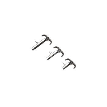 Hak do rur plastikowy podwójny - 12‑20/12‑26 L = 77 mm