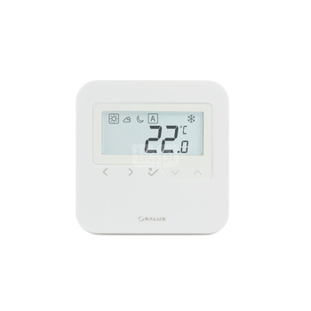 Bezprzewodowy, natynkowy, cyfrowy regulator temperatury sieci ZigBee - dobowy, 2xAA, biały