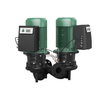 Pompa obiegowa WILO CronoTwin-DL-E 150/220-11/4-R1-S1 typu in-line z silnikiem znormalizowanym 50/60 Hz, moc silnika 11kW 20.2 A 1450 obr/min, wlot Kołnierz DN 150