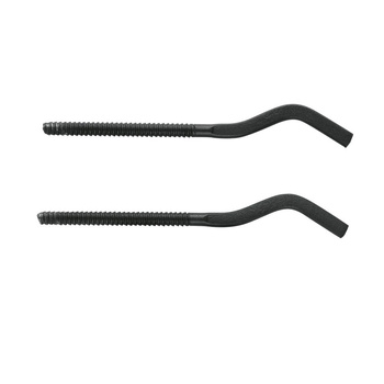 Komplet wieszaków do grzejnika z kołkiem rozporowym w kolorze  czarnym