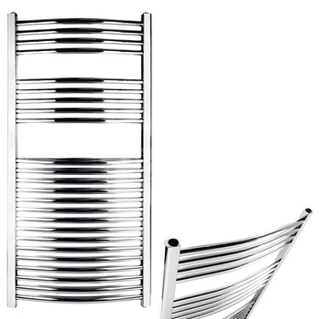 Grzejnik łazienkowy typ 450x1200 łuk chrom