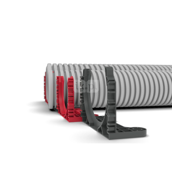 HEATPEX ARIA CONNECT Uchwyt do rury 75 mm czerwony - 100 szt.