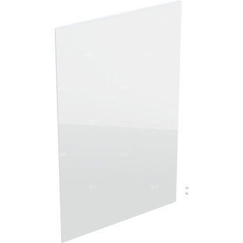 Drzwi do prostokątnej wysokiej szafki z jednymi drzwiami GEBERIT Acanto, kol. biały szkło wys.700 mm szer.450 mm