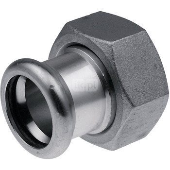 Półśrubunek z płaskim uszczelnieniem GW Inox - 54 G2 3/8"