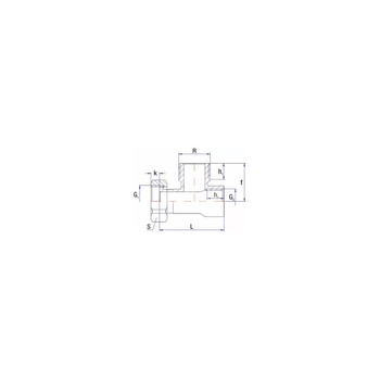Śrubunek nakrętny 90° RUMET Mosiądz R 3/4'' x 3/4'' x 1/2''