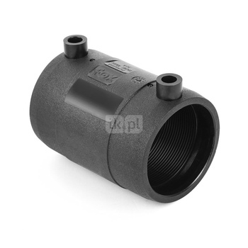 Mufa elektrooporowa FOX SDR 11 do gazu, PE (stan surowy) / PE (stan surowy) (czarny), 63 mm (mze x mze), do kanalizacji do rur PE