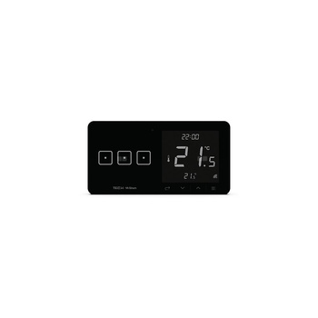 Regulator pokojowy + włącznik tójpolowy WSR-03L - LEWA, komunikacja bezprzewodowa TECH WTP, kolor Czarny