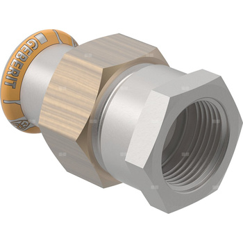 Śrubunek przejściowy Geberit Mapress Therm z gwintem wewnętrznym d15-Rp1/2