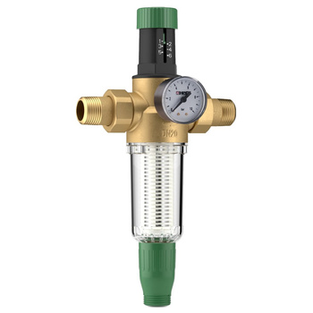 Filtr do wody HERZ z reduktorem ciśnienia mosiądz Gwint zewnętrzny DN 25 max. 16 bar