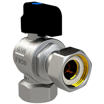 Zawór kulowy ARCO SENA VA30 1/2'' x 1/2'' GW-RN Kątowy, uchwyt: motylek