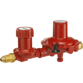 Reduktor zestaw I+II stopień z PRV, 12kg/h, 37mbar, przyłącze POLxG 3/4", 02-905-35