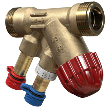Zawór równoważący TA (IMI HYDRONIC) TBV-C LF ametal Eurokonus DN 15, max. 120'C
